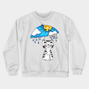 Yuna Cat | Basking in Winter Sunshine Crewneck Sweatshirt